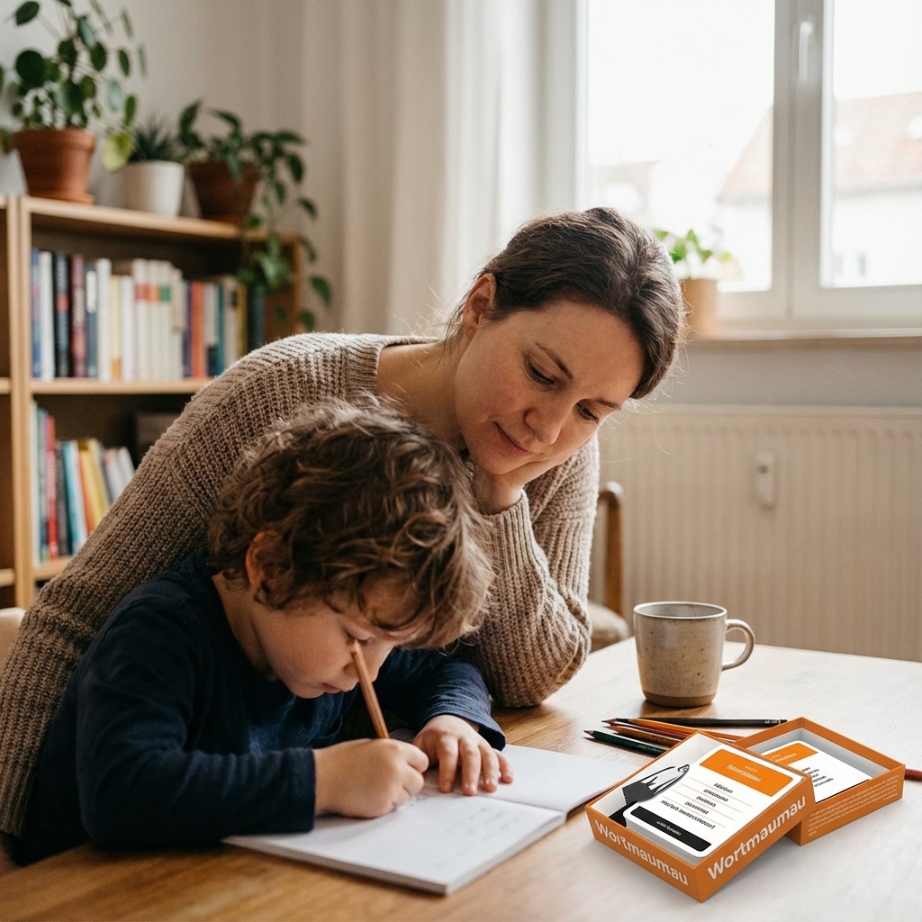 Kind mit LRS Unterstützung