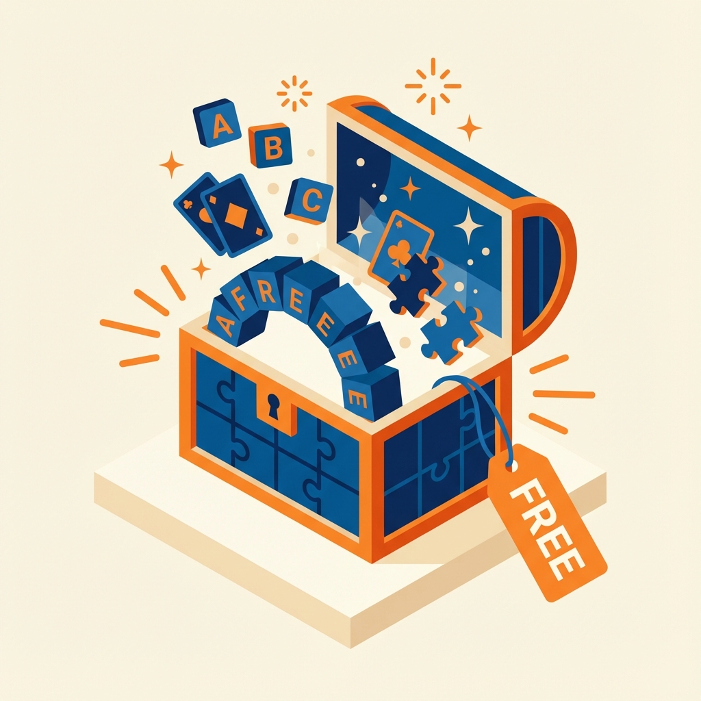 Schatztruhe mit kostenlosem LRS-Material: Spiele und Übungen